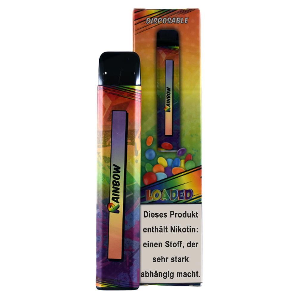 Loaded E Zigarette 20mg 600 Züge 500mAh NicSalt Rainbow jetzt kaufen