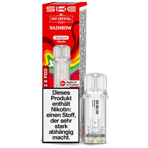 SKE Crystal Plus Rainbow Prefilled Pod 2er Pack 2ml 20mg NicSalt