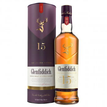 Glenfiddich Single Malt Scotch Whisky 15 Jahre Solera 40% Vol. 700ml