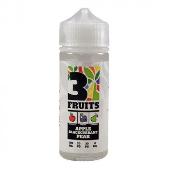 Apple Blackcurrant Pear 100ml Shortfill Liquid by 3 Fruits