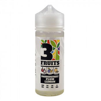 Passionfruit Plum Lemon 100ml Shortfill Liquid by 3 Fruits Passionfruit Plum Lemon 100ml Shortfill Liquid by 3 Fruits