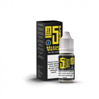 Belgian Waffle 10ml 18mg NicSalt Liquid by 5 Elements