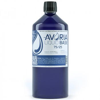 Avoria Liquid Base 1000ml 75/25 VG/PG Basisliquid Avoria Liquid Base 1000ml 75/25 VG/PG Basisliquid
