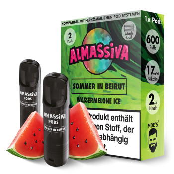 Al Massiva – Sommer in Beirut – Prefilled Pod 2er Pack 2ml 17mg