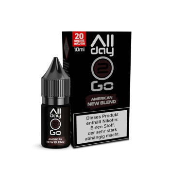 American New Blend Hybrid NicSalt Liquid by Allday2Go 10ml / 20mg