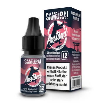 Anstand 10ml Liquid by Samurai Vaping 12mg / 10ml