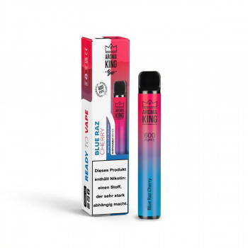 Aroma King Bar E-Zigarette 600 Züge 550mAh NicSalt BlueRaz Cherry