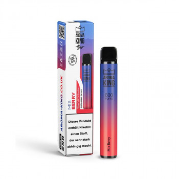 Aroma King Bar E-Zigarette 600 Züge 550mAh NicSalt Mix Berry