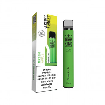 Aroma King Bar E-Zigarette 20mg 700 Züge 550mAh NicSalt Green Apple