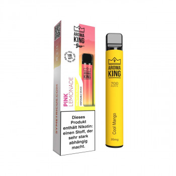 Aroma King Bar E-Zigarette 20mg 700 Züge 550mAh NicSalt Pink Lemonade