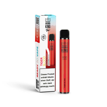 Aroma King Bar E-Zigarette 20mg 700 Züge 550mAh NicSalt Tiger Blood (Energy)