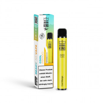Aroma King Bar E-Zigarette 600 Züge 550mAh NicSalt Cool Mango