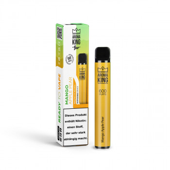 Aroma King Bar E-Zigarette 600 Züge 550mAh NicSalt Mango Apple Pear