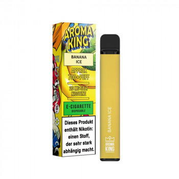 Aroma King Bar E-Zigarette 700 Züge 550mAh NicSalt Banana Ice Aroma King Bar E-Zigarette 700 Züge 550mAh NicSalt Banana Ice