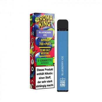 Aroma King Bar E-Zigarette 600 Züge 550mAh NicSalt Blueberry Ice Aroma King Bar E-Zigarette 600 Züge 550mAh NicSalt Blueberry Ice