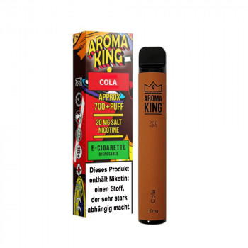 Aroma King Bar E-Zigarette 700 Züge 550mAh NicSalt Cola Aroma King Bar E-Zigarette 700 Züge 550mAh NicSalt Cola