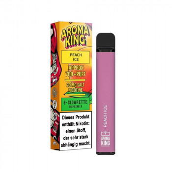 Aroma King Bar E-Zigarette 700 Züge 550mAh NicSalt Peach Ice Aroma King Bar E-Zigarette 700 Züge 550mAh NicSalt Peach Ice