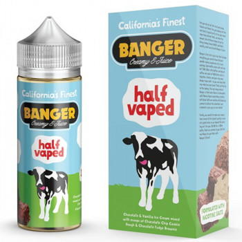 Half Vaped (100ml) Plus e Liquid by Banger
