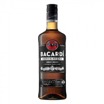 Bacardi Carta Negra Rum 37,5%Vol. 1000ml
