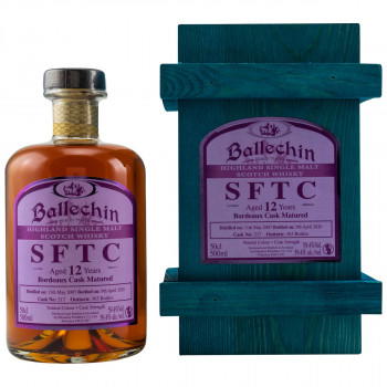 Ballechin SFTC 12 Jahre 2007/2020 Bordeaux Cask Single Malt Scotch Whisky 59.4% Vol. 500ml