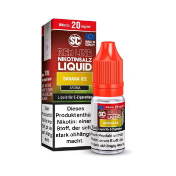 Banana Ice – Red Line NicSalt Liquid by SC 10ml / 10mg