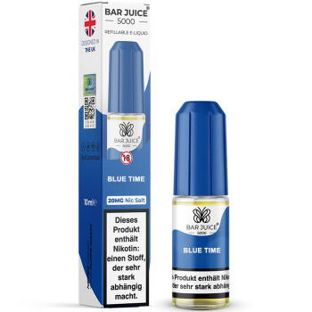 Blue Time NicSalt Liquid by Bar Juice 5000