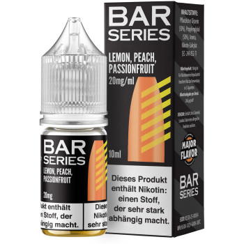 Bar Series Lemon Peach Passionfruit NicSalt Liquid 10ml / 20mg