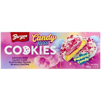 Bergen Candy Floss Popping Candy Cookies 128g