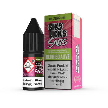 Berried Alive 10ml NicSalt by Six Licks 10ml / 20mg