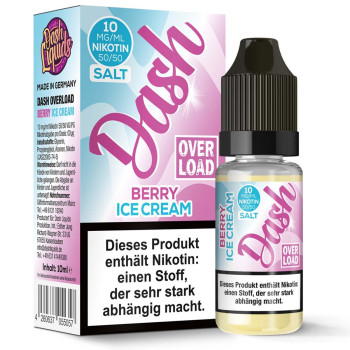 Berry Ice Cream NicSalt Liquid by Dash Overload 10ml / 10mg