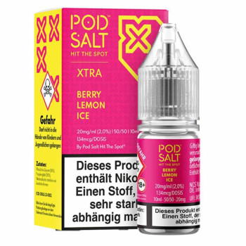 Berry Lemon Ice NicSalt Liquid by Pod Salt Xtra 10ml / 20mg