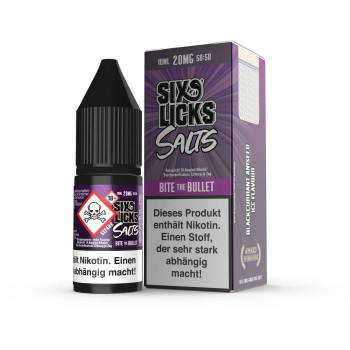 Bite the Bullet 10ml NicSalt by Six Licks 10ml / 20mg