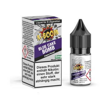 Blue Cake Bomb 10ml Liquid by K-Boom 6mg / 10ml