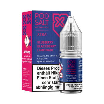 Blueberry Blackberry Lemonade NicSalt Liquid by Pod Salt Xtra 10ml / 10mg