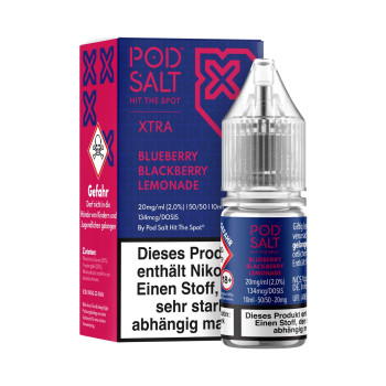 Blueberry Blackberry Lemonade NicSalt Liquid by Pod Salt Xtra 10ml / 20mg