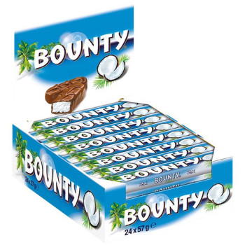 Bounty Kokosnuss Schokoladenriegel 24x 57g