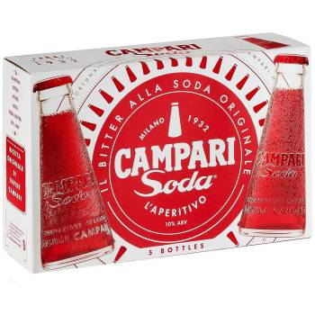 Campari Soda Mischgetränk 10% Vol. 490ml 5er Pack