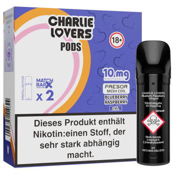 Charlie Lovers – Blueberry Raspberry – Prefilled Pod 2er Pack 2ml