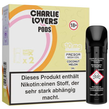 Charlie Lovers – Coconut Melon – Prefilled Pod 2er Pack 2ml