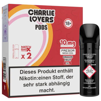 Charlie Lovers – Dragonfruit – Prefilled Pod 2er Pack 2ml 10mg