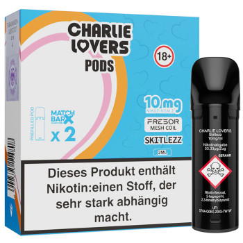 Charlie Lovers – Skitlezz – Prefilled Pod 2er Pack 2ml