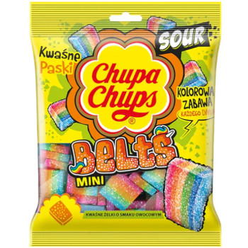 Chupa Chups Mini Sour Belts 55g