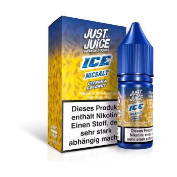 Citron & Coconut Ice 10ml 20mg NicSalt Liquid by Just Juice