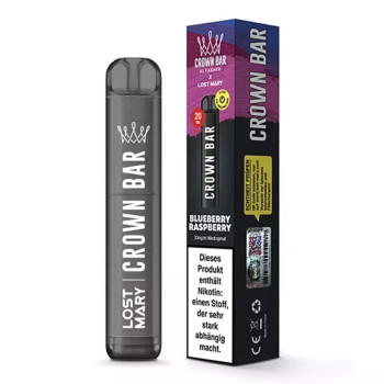 Crown Bar by Al Fakher x Lost Mary E-Zigarette 20mg 600 Züge 550mAh NicSalt Blueberry Raspberry