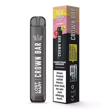 Crown Bar by Al Fakher x Lost Mary E-Zigarette 20mg 600 Züge 550mAh NicSalt Cherry Peach Lemonade