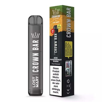 Crown Bar by Al Fakher x Lost Mary E-Zigarette 20mg 600 Züge 550mAh NicSalt Kiwi Passion Fruit Guava