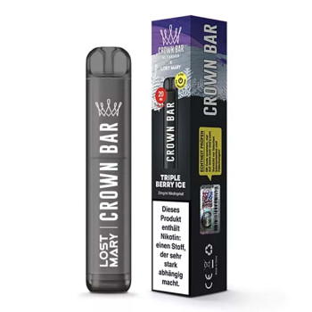 Crown Bar by Al Fakher x Lost Mary E-Zigarette 20mg 600 Züge 550mAh NicSalt Triple Berry Ice