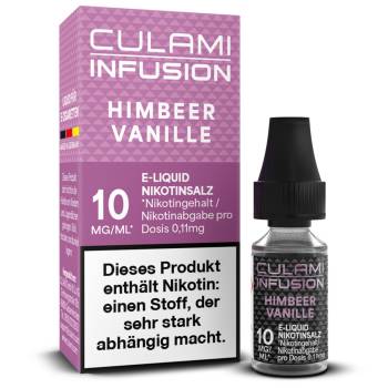 Culami Infusion Himbeer Vanille NicSalt Liquid 10ml / 10mg Culami Infusion Himbeer Vanille NicSalt Liquid 10ml / 10mg