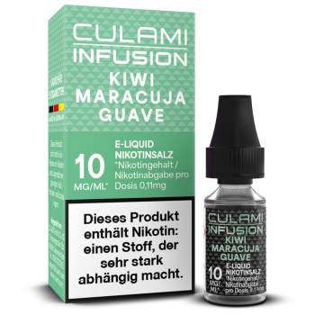 Culami Infusion Kiwi Maracuja Guave NicSalt Liquid 10ml / 10mg Culami Infusion Kiwi Maracuja Guave NicSalt Liquid 10ml / 10mg