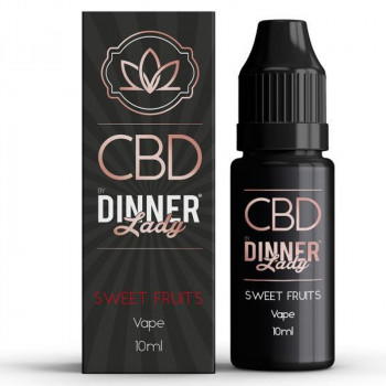 Sweet Fruits 10ml CBD Vape e Liquid by Dinner Lady CBD 100mg